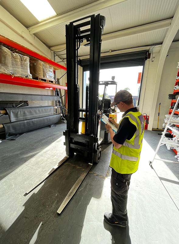 forklift training on-site